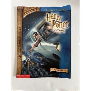 New Scholastic Harry Potter Art Coloring Book Chamber of Secrets Stickers